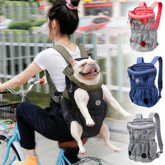 Pet Carrier Backpack Outdoor Travel Mesh Breathable Shoulder Bags1