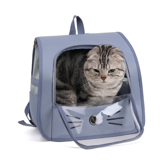 Pet Cat Carrier Bag Cat Backpack Outdoor Breathable Portable Shoulders Bag1