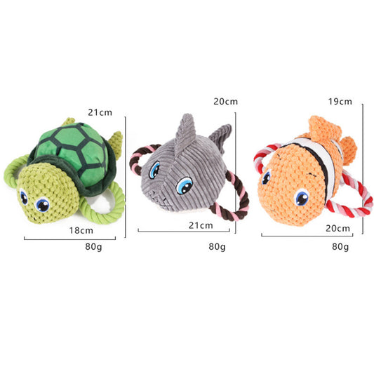 Pet Toys Turtle Shaped Dog Chewing Toys Interactive2