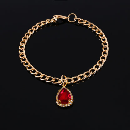 Metal Crystal Diamond Pendant Cat Collar Accessories5