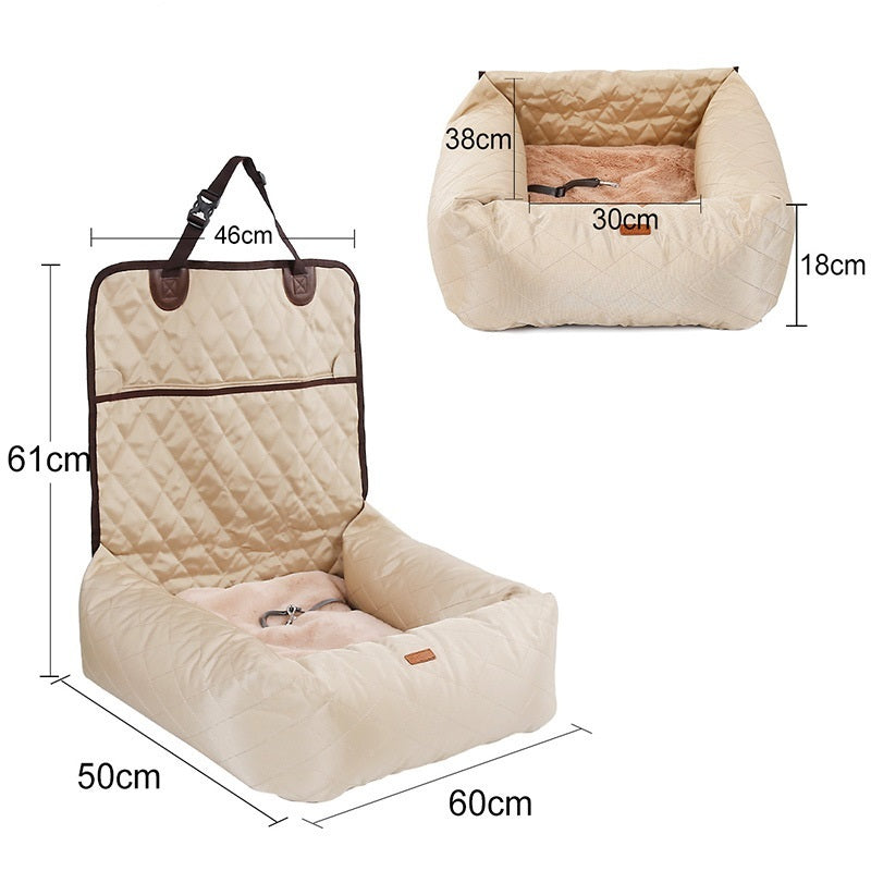 2 In 1 Pet Dog Carrier Folding Car Seat Pad7