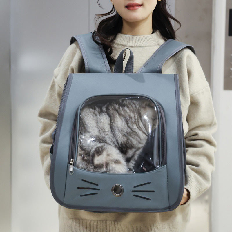 Pet Cat Carrier Bag Cat Backpack Outdoor Breathable Portable Shoulders Bag5