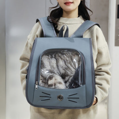 Pet Cat Carrier Bag Cat Backpack Outdoor Breathable Portable Shoulders Bag5