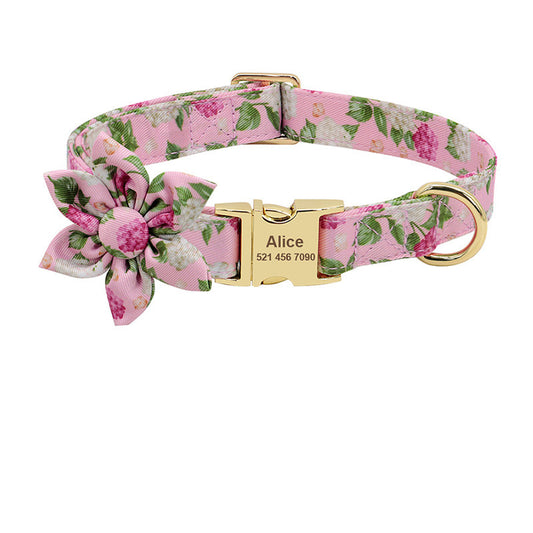 Fashion Printed Dog Collar Personalized Nylon Dog Collar1