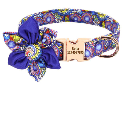 Fashion Printed Dog Collar Personalized Nylon Dog Collar3