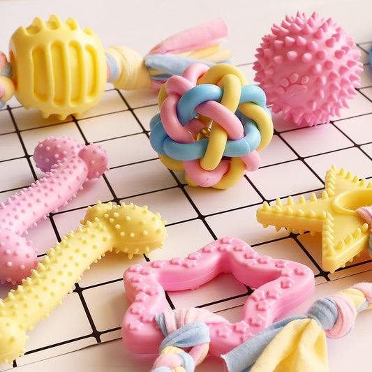 Non-toxic Pet Dog Puppy Training Toy Chew Rubber Toys1