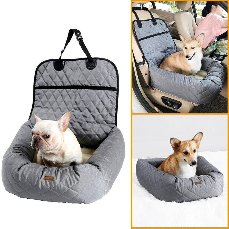 2 In 1 Pet Dog Carrier Folding Car Seat Pad6