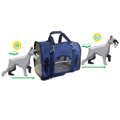6-in-1 Sturdy Pet Carrier Backpack, Front Pack, Shoulder Bag, Pet Hand Bag, Car Seat Crate