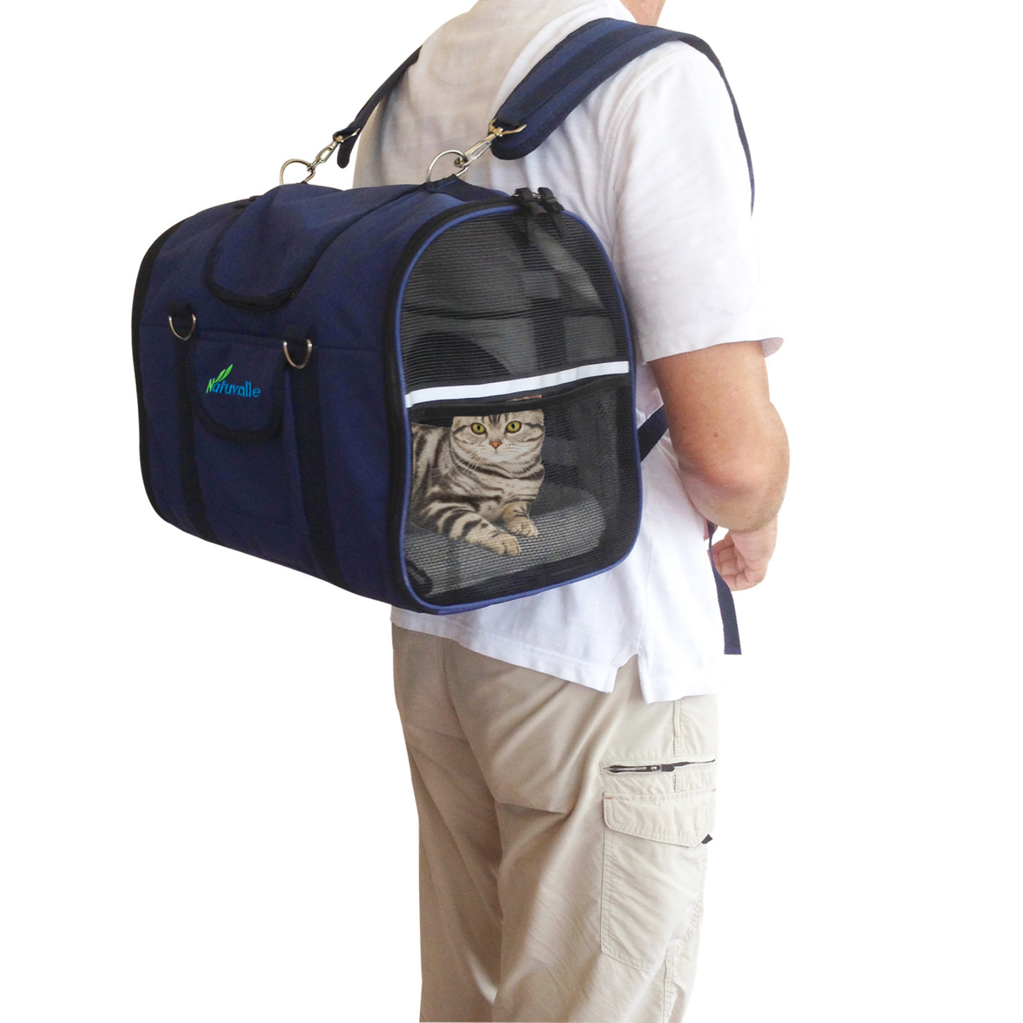 6-in-1 Sturdy Pet Carrier Backpack, Front Pack, Shoulder Bag, Pet Hand Bag, Car Seat Crate