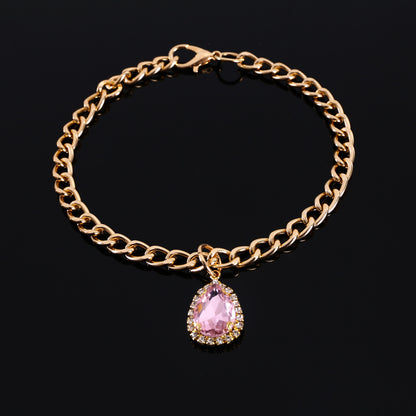 Metal Crystal Diamond Pendant Cat Collar Accessories4