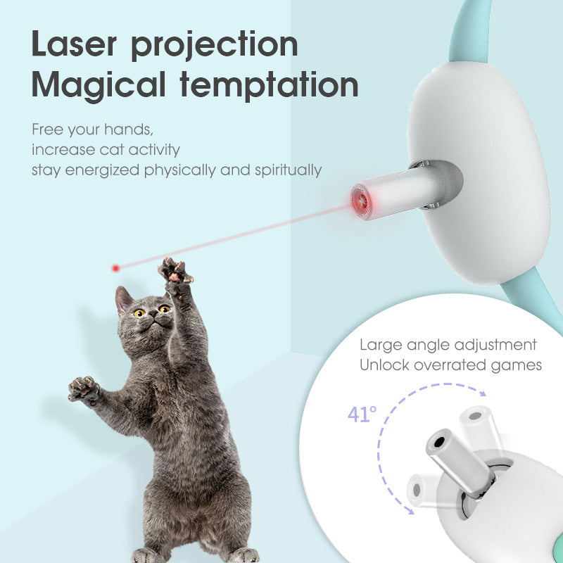 Automatic Cat Toy Smart Laser Teasing Cat Collar Electric4