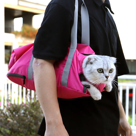 Cat Travel Bag Double Lined Anti Scratch And Bite Pet Bags1